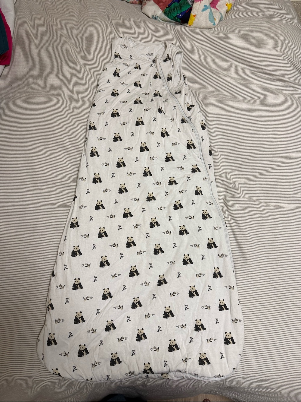Kyte Baby White Panda Sleep Sack Large 1.0 TOG